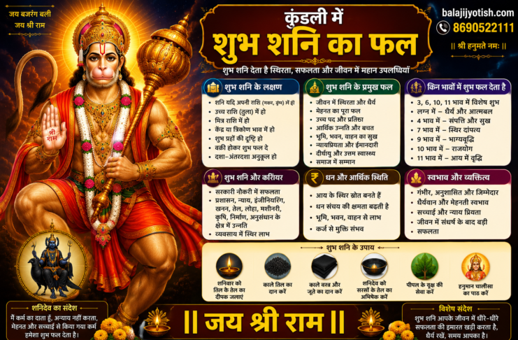 Auspicious Saturn In Horoscope